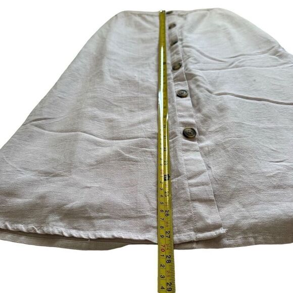 American Eagle XXS Lilac Lavender Boho Cottagecore Button Midi Skirt - Picture 9 of 10